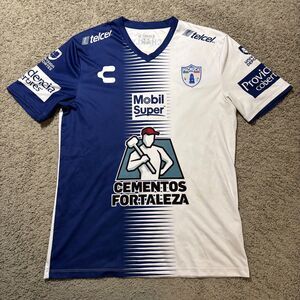 Charly CF Pachuca Soccer Jersey Mens Medium Blue White 2018-19 Home Kit Nbr 30